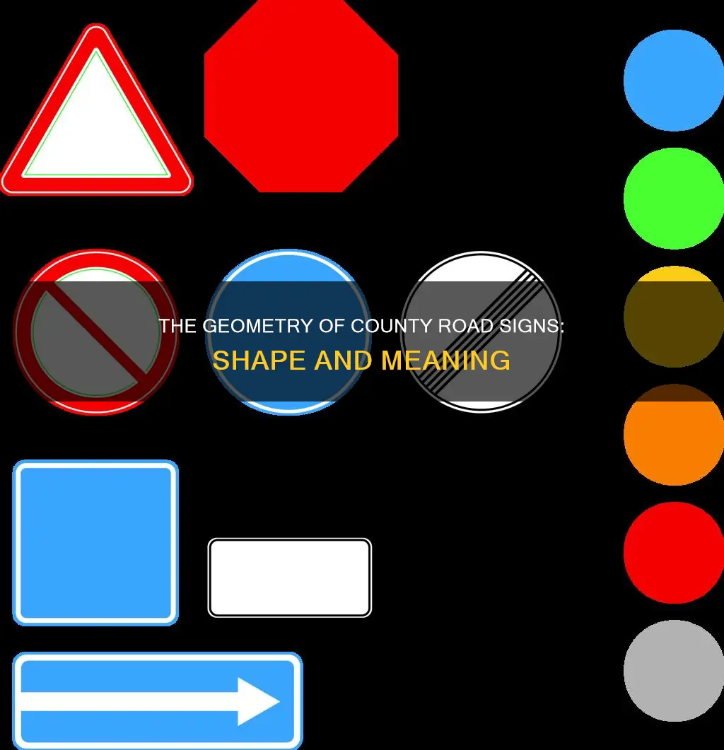 what shape constitutes a county road sign