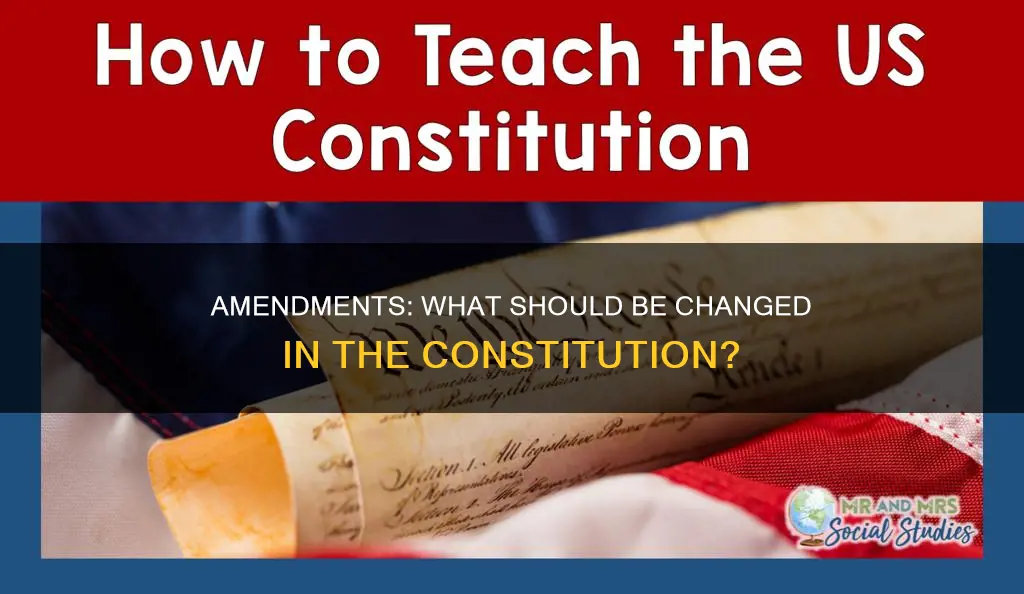what should be amended in the constitution