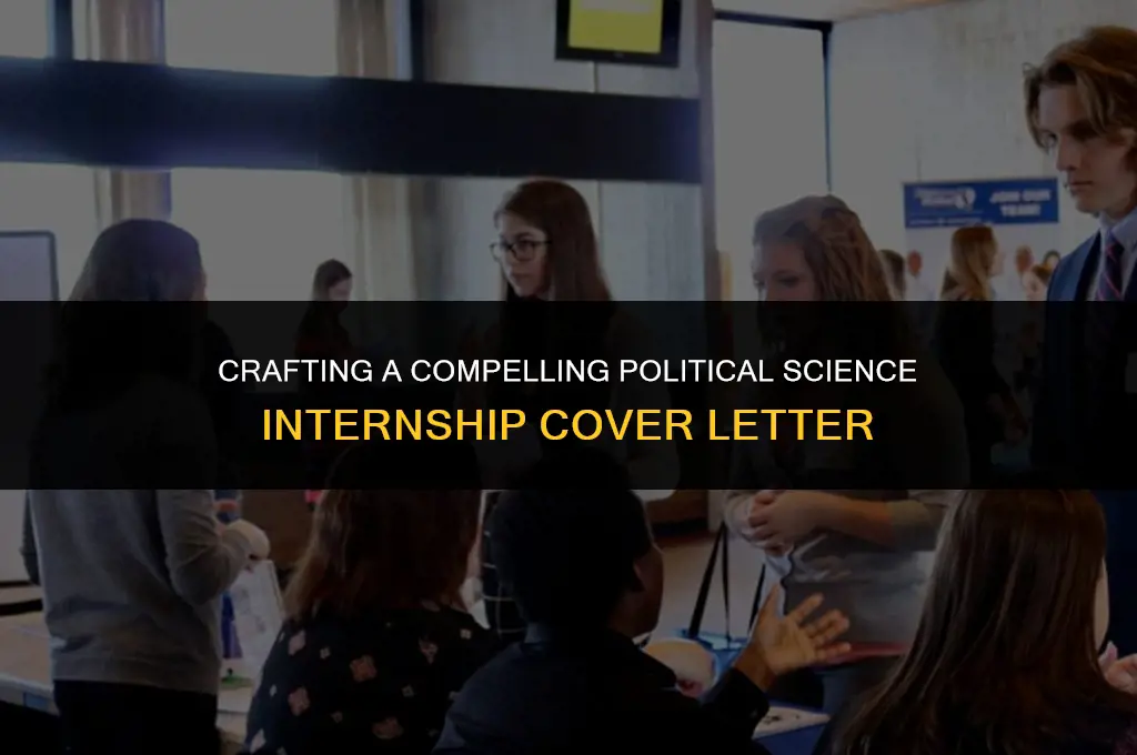 what should be in a political science internship cover letter