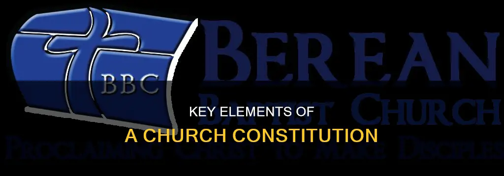 what should be included in a church constitution