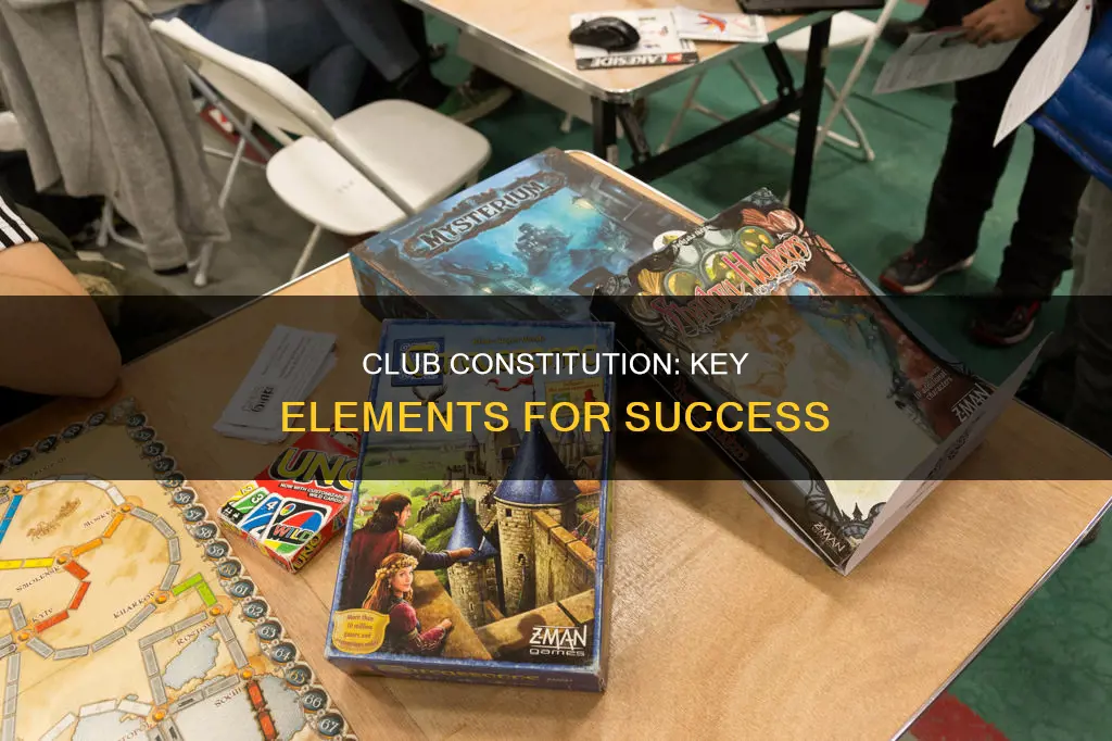 what should be included in a club constitution