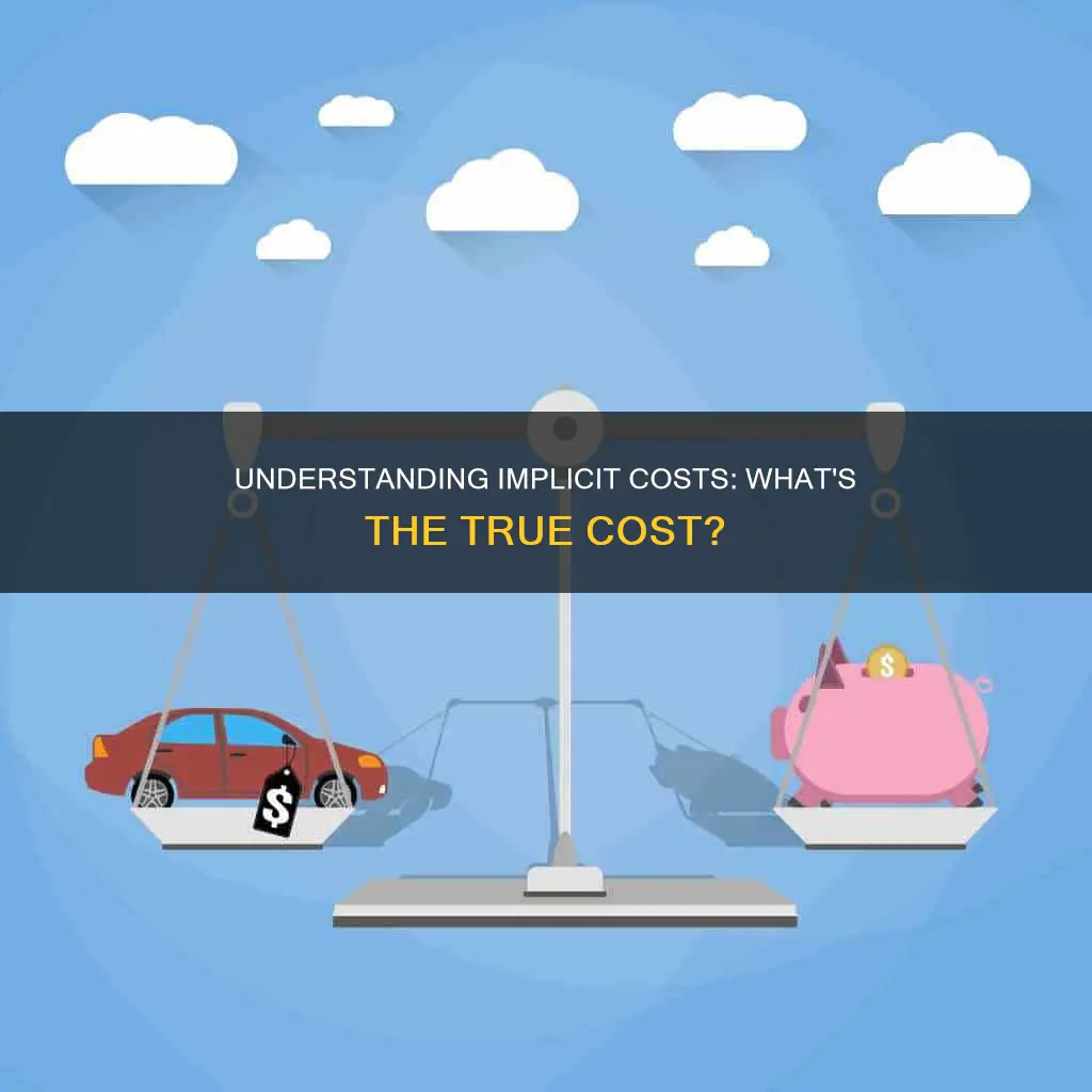 what should constitute an implicit cost for this individual