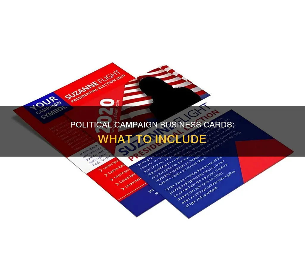 what should go on political campaign business card