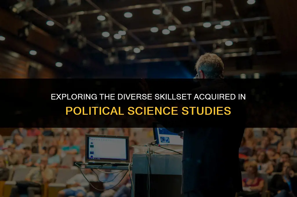 what skills do you learn in political science