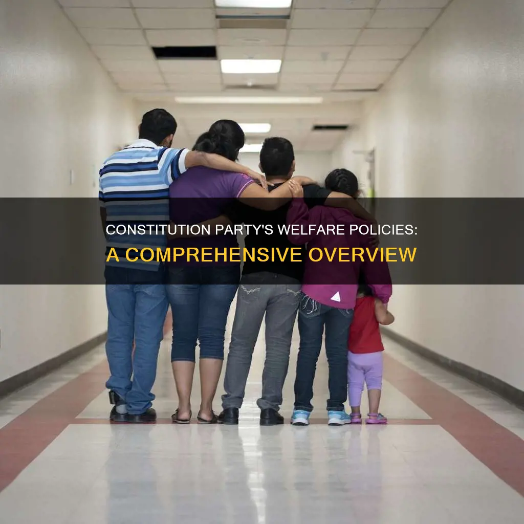 what social welfare policies does the constitution party represent