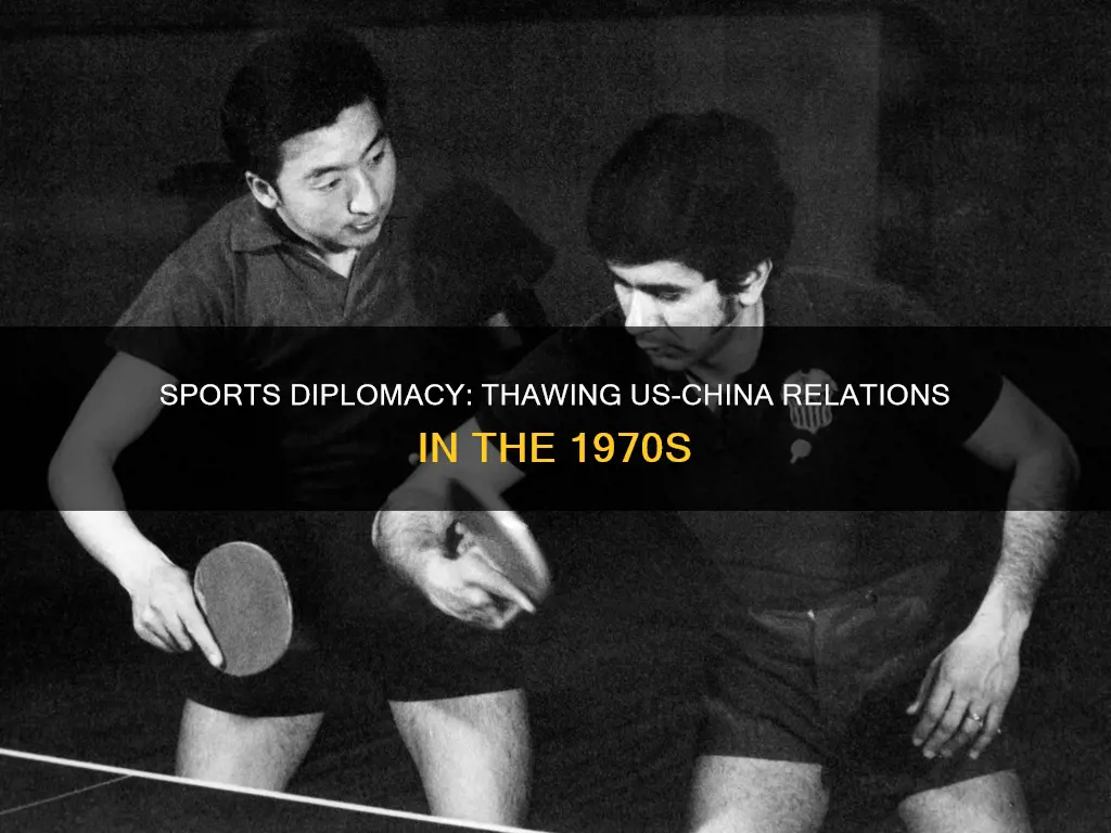 what sports diplomacy helped open china us 1970