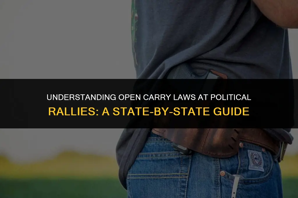what state can you open carry to a political rally