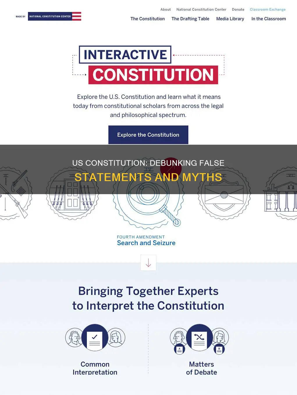 what statement is false about the new us constitution