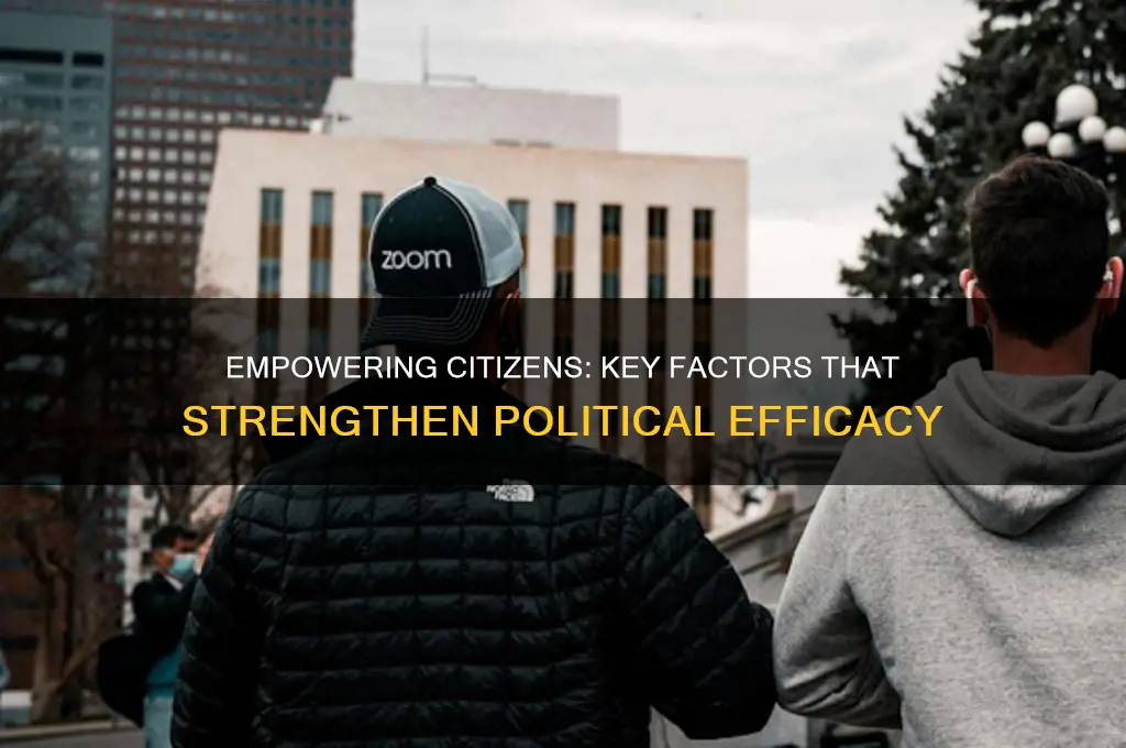 what strengthens political efficacy