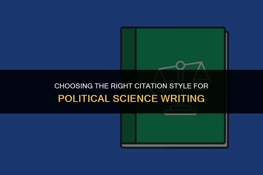 what style of citation should i use for political science