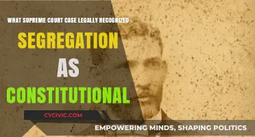 Landmark Ruling: Segregation Legally Sanctioned