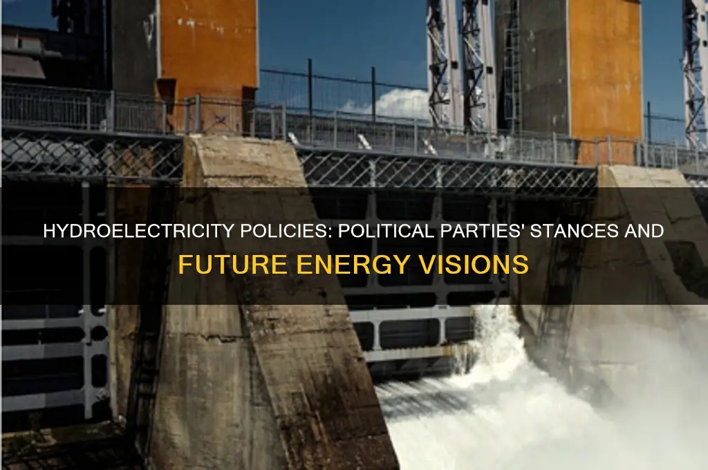 what the political parties think of hydroelectricity