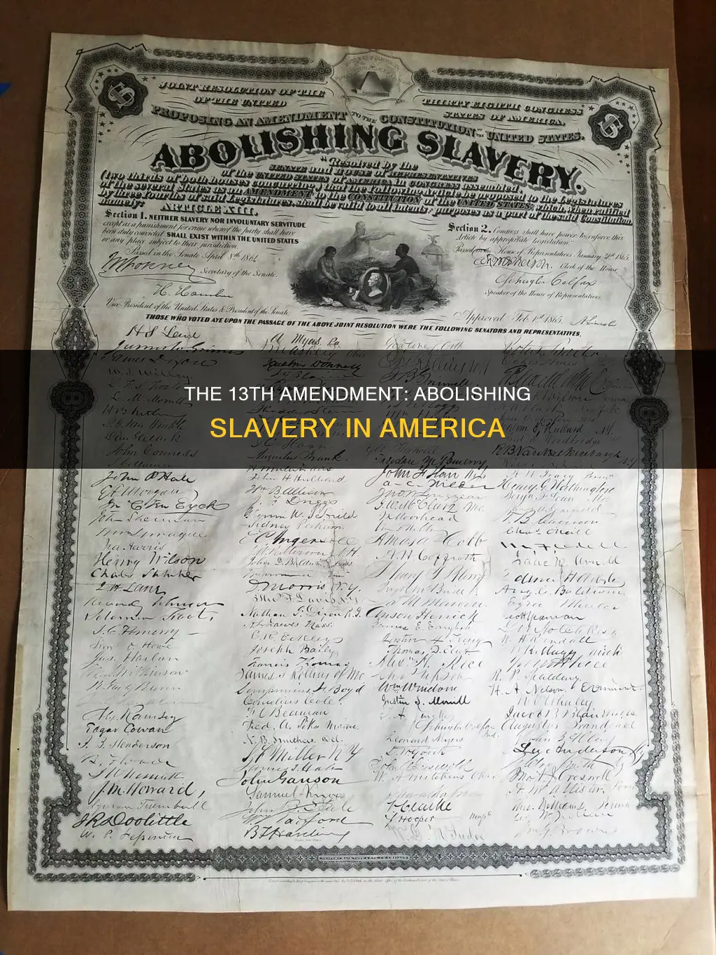 what this constitutional amendment abolished slavery in the united states