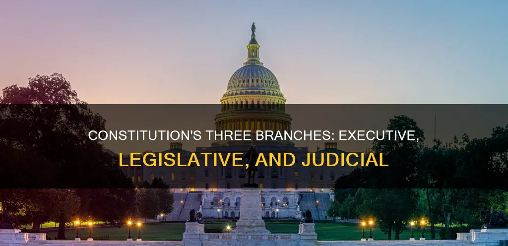 what three branches were created by the constitution