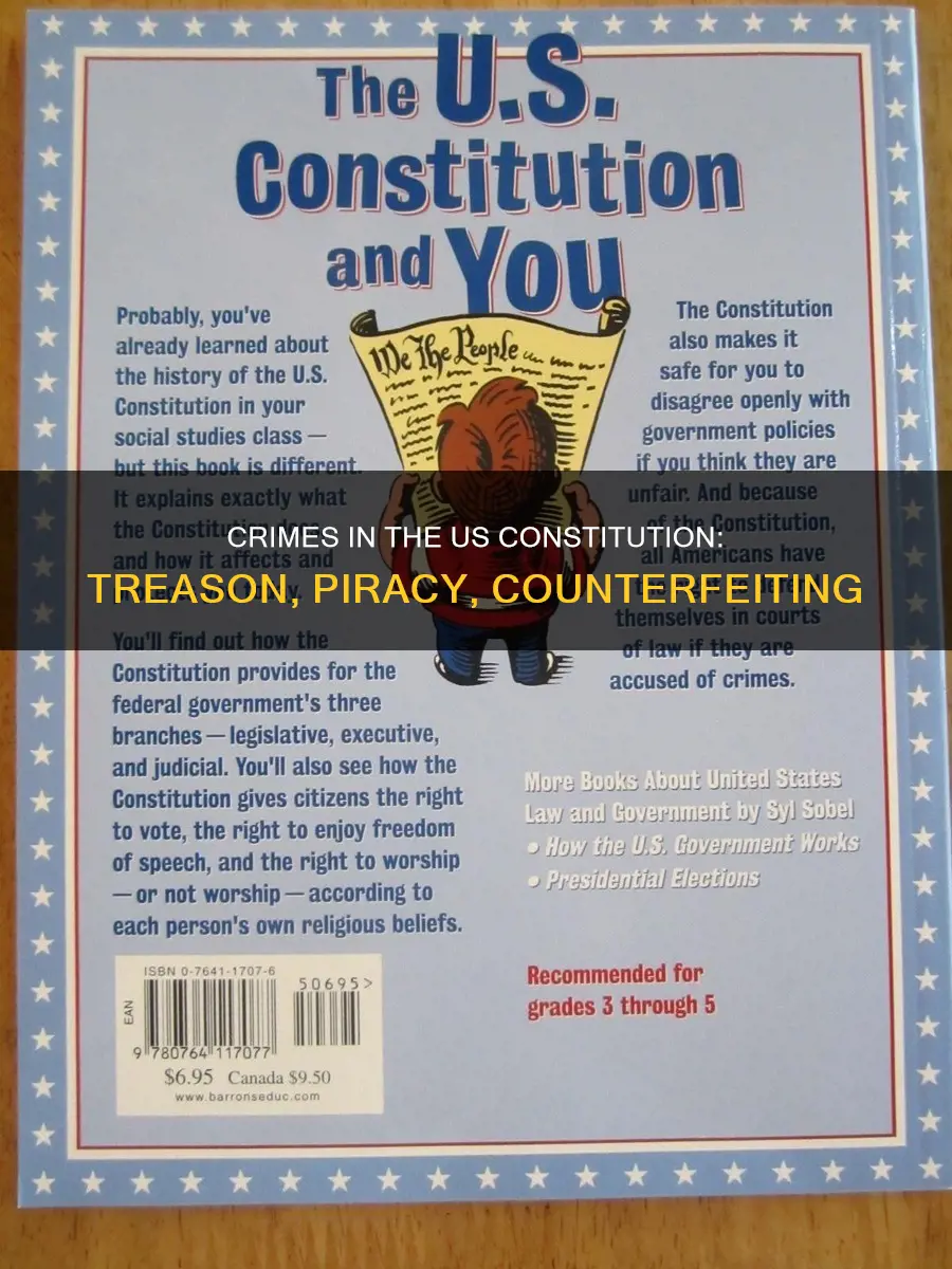what three crimes are mentioned in the us constitution