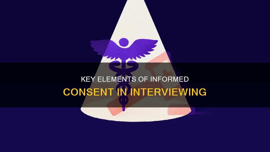 what three criterias constitute informed consent in interviewing