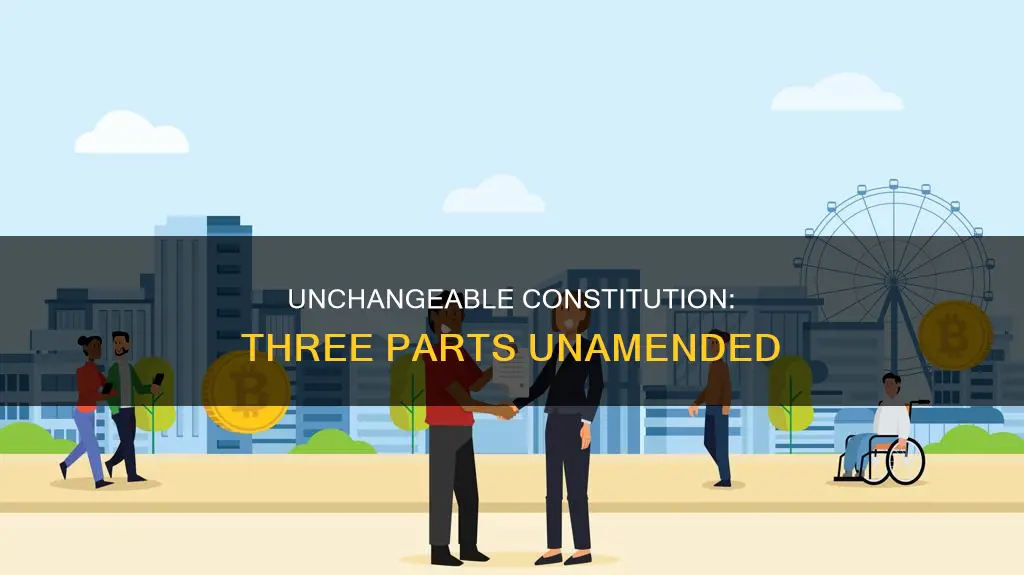 what three parts of the constitution could not be amended