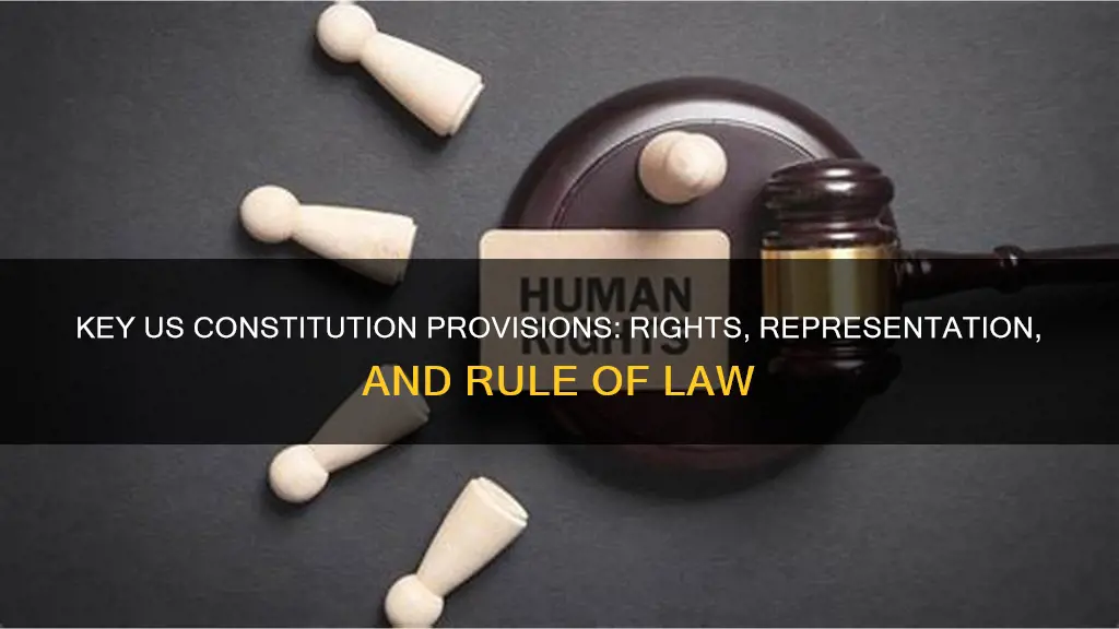 what three things does the us constitution provide