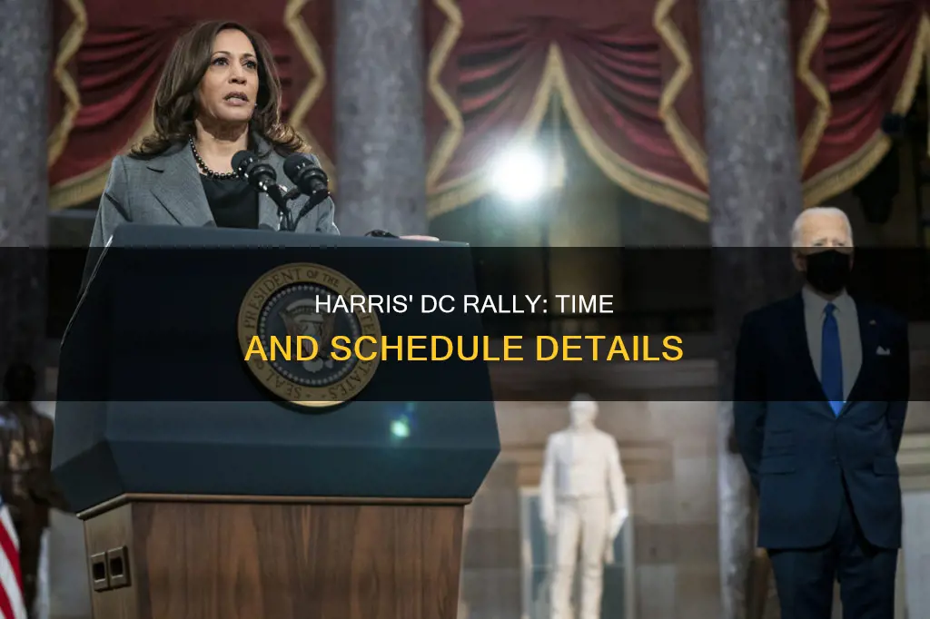 what time is harris rally in dc