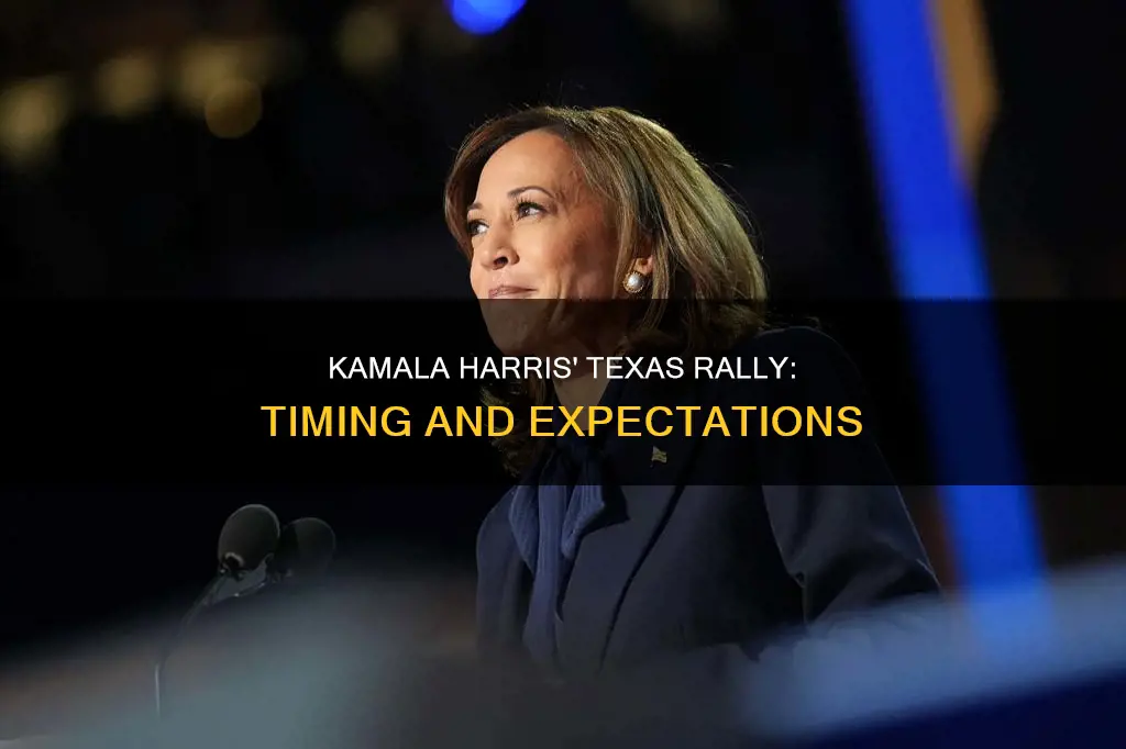 what time is kamala harris rally in texas