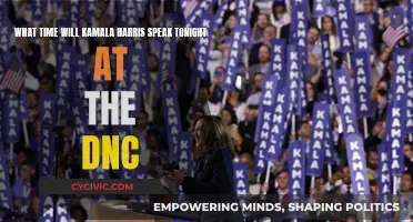 Kamala Harris's Speaking Time at the DNC Tonight