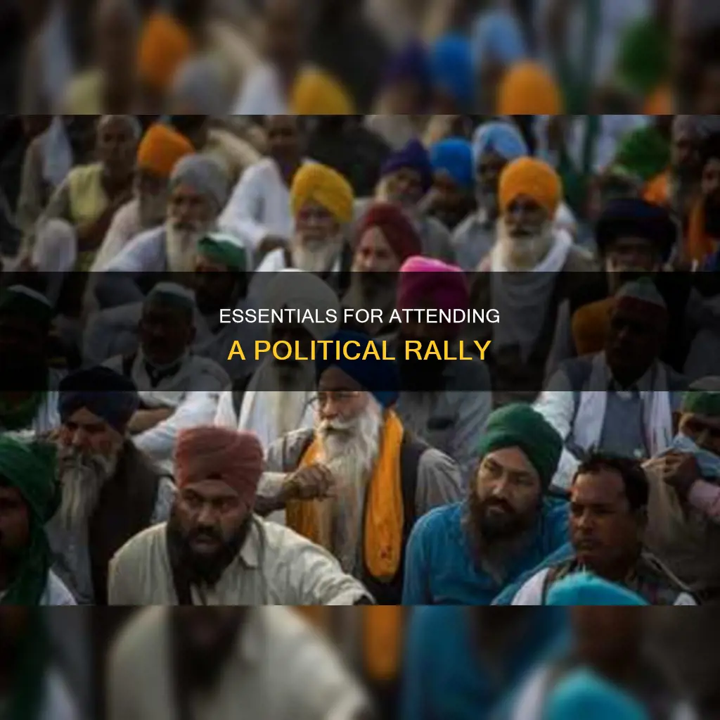 what to bring to a political rally