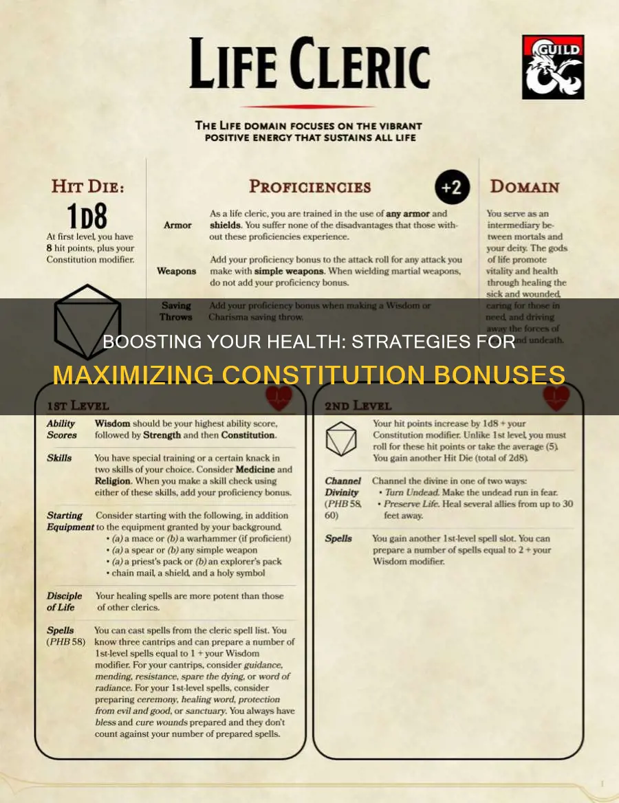 what to do if you level up constitution d&d