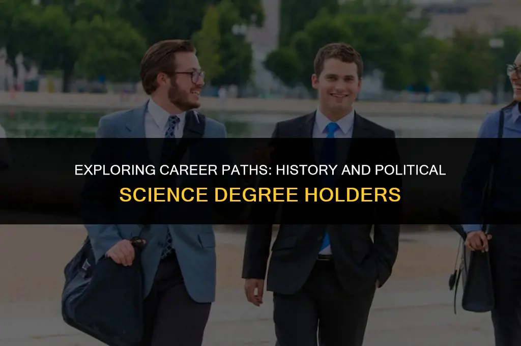 what to do with a history and political science degree