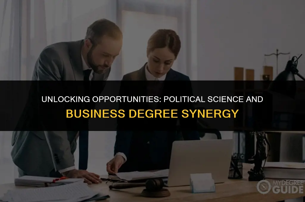 what to do with a political science and business degree