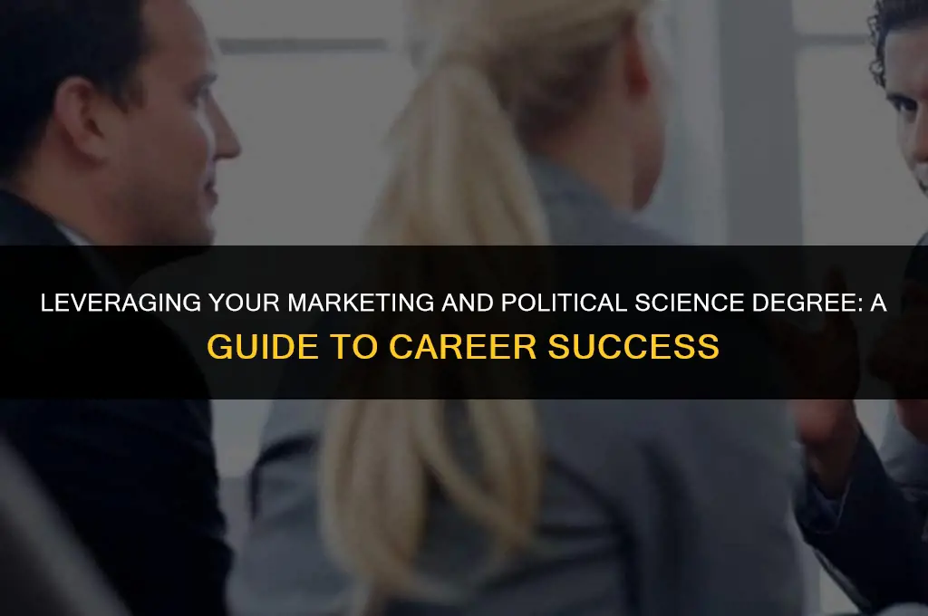 what to do with marketing and political science degree