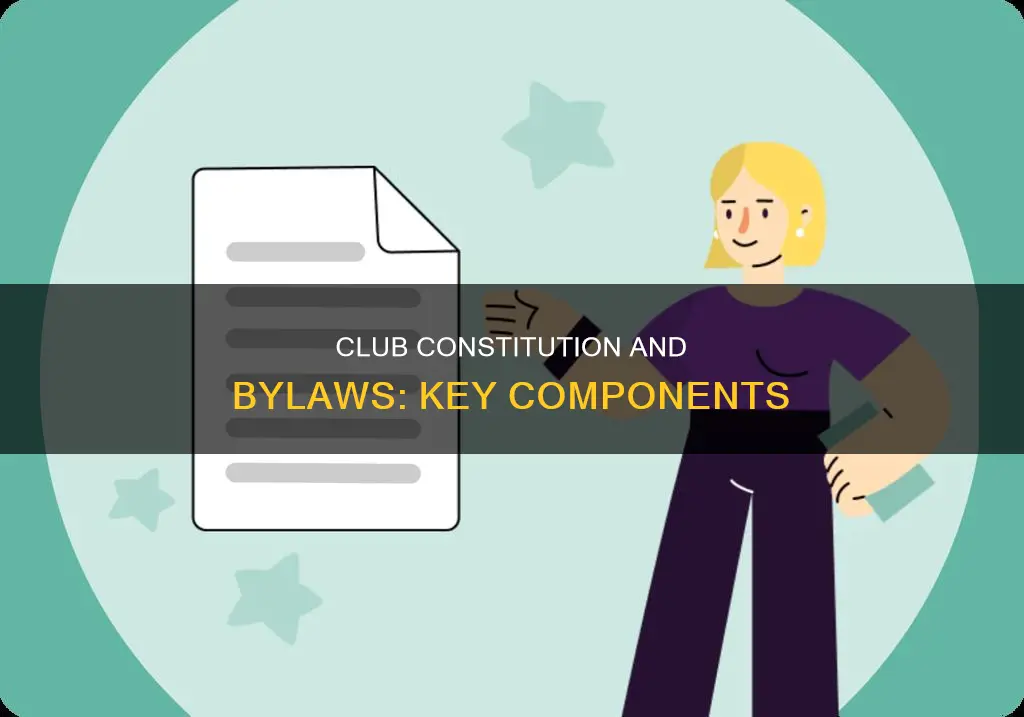 what to include in a club constitution and bylaws