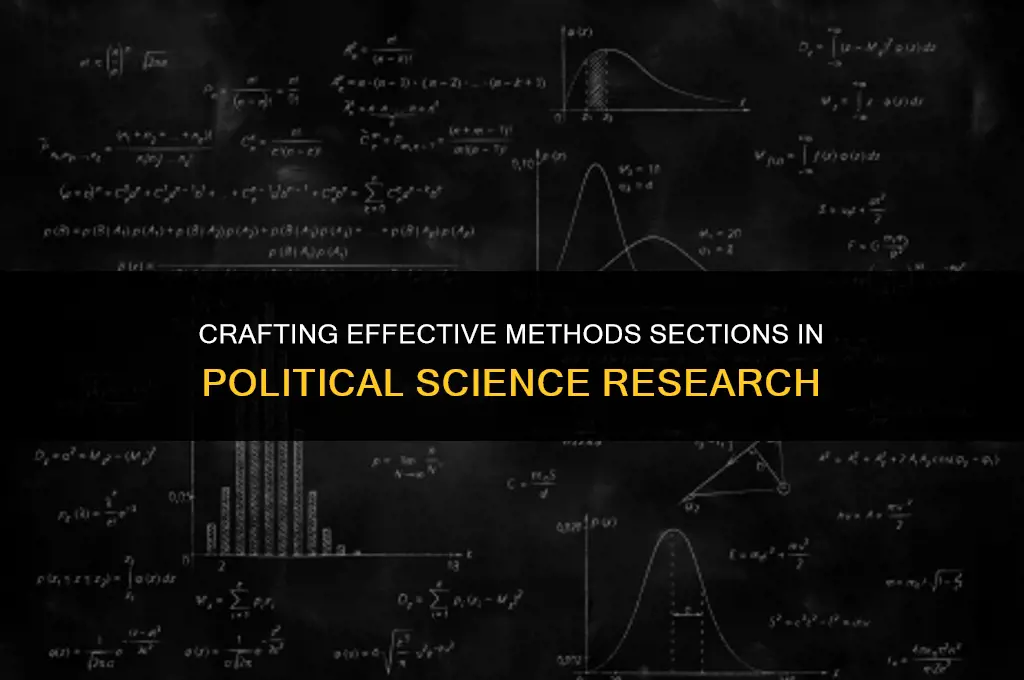 what to write in methods in a political science