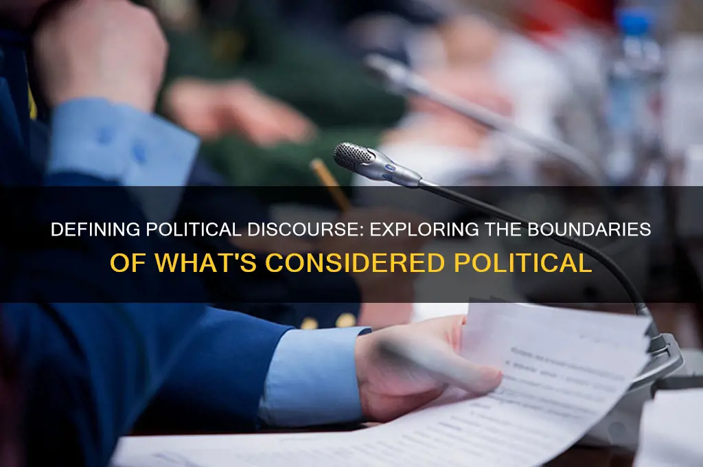 what topics are considered political