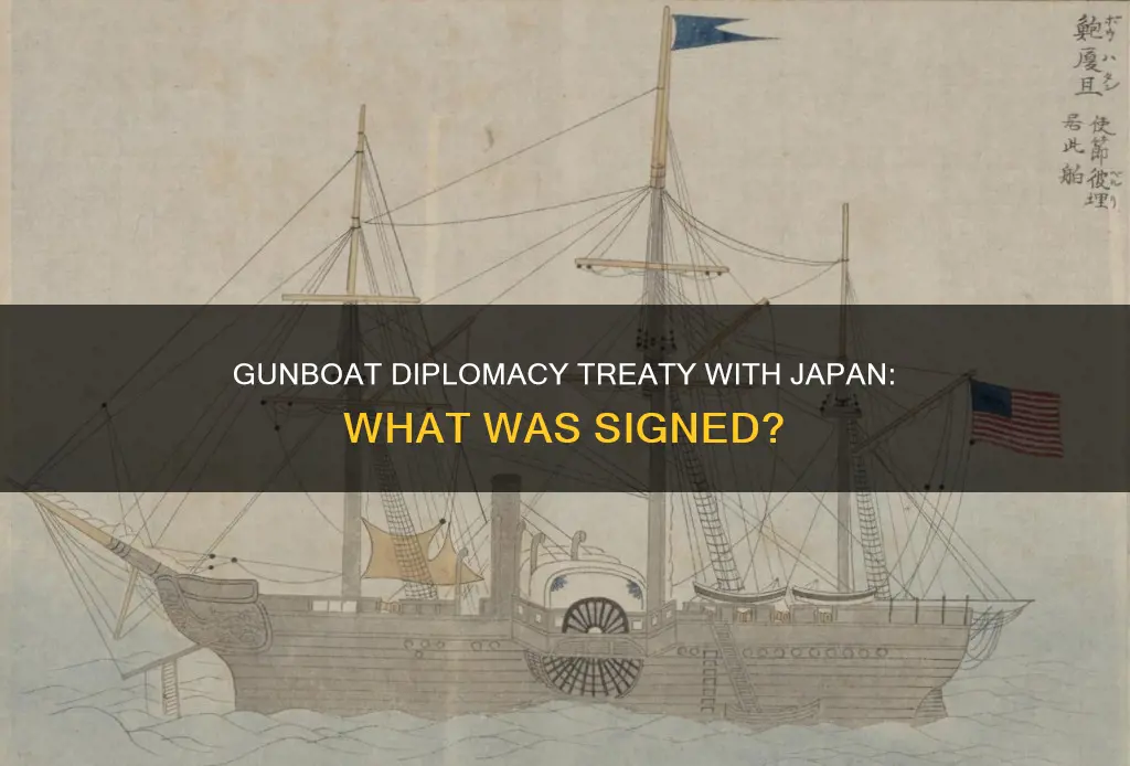 what treaty was signed during gunboat diplomacy to japan