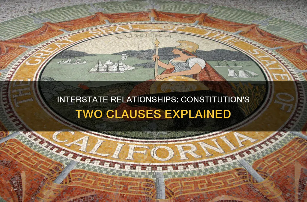 what two clauses of the constitution discuss the interstate relationship
