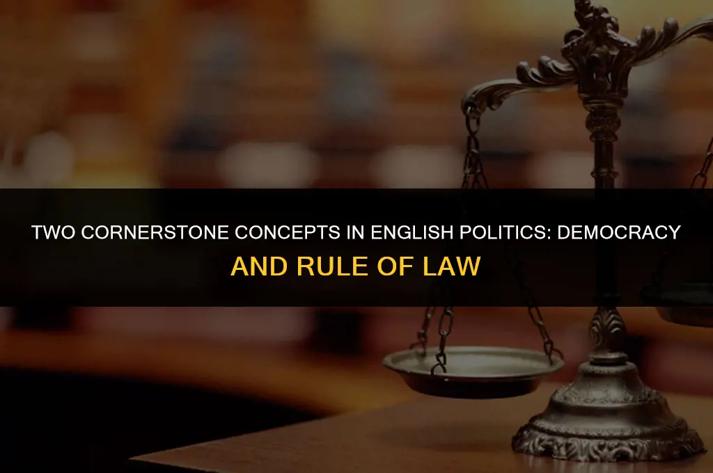 what two especially important english political concepts