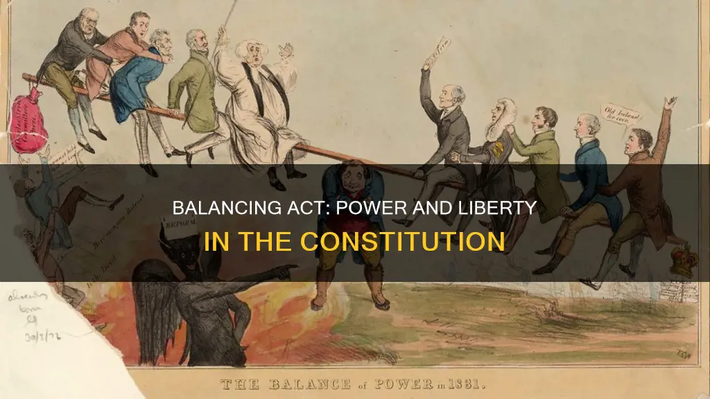 what two ideas did the constitution try to balance