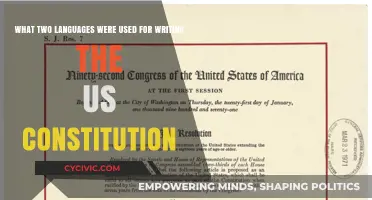 The Languages of the US Constitution