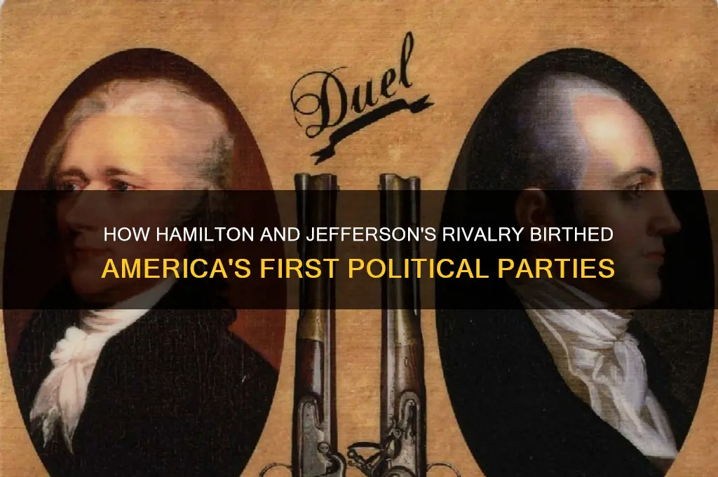 what two members of washintons cabinet created political parties