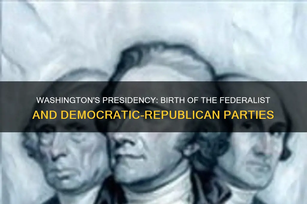 what two political parties began to form during washington