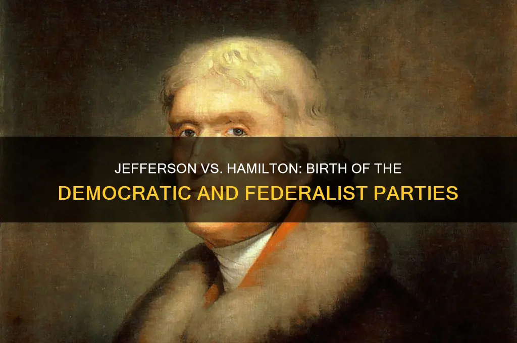 what two political parties emeced from jefferson and hamilto