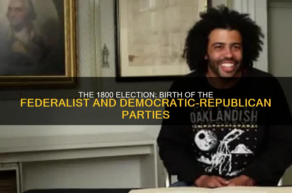 what two political parties emerged in the election of 1800