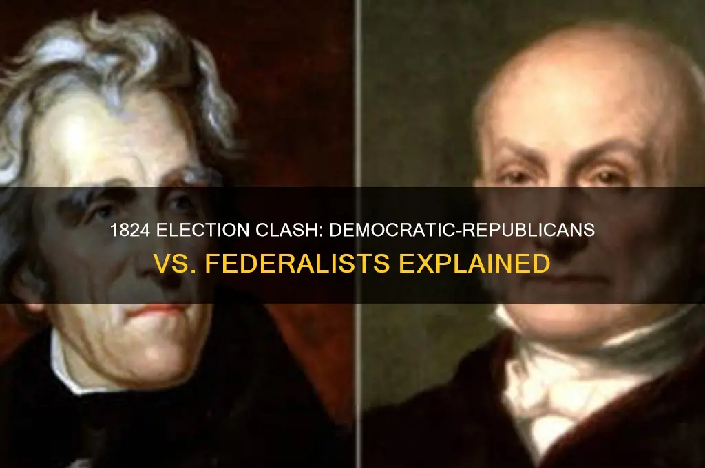 what two political parties faced off the election of 1824