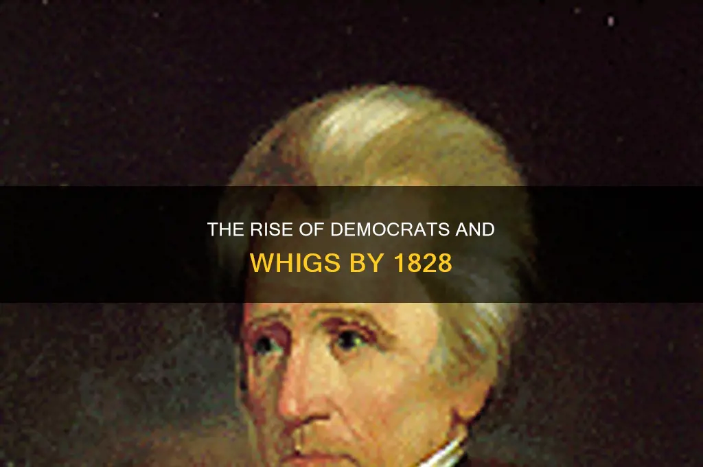 what two political parties had evolved by 1828