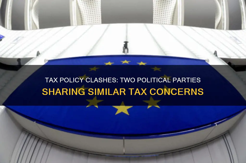 what two political parties have the same issues with taxes