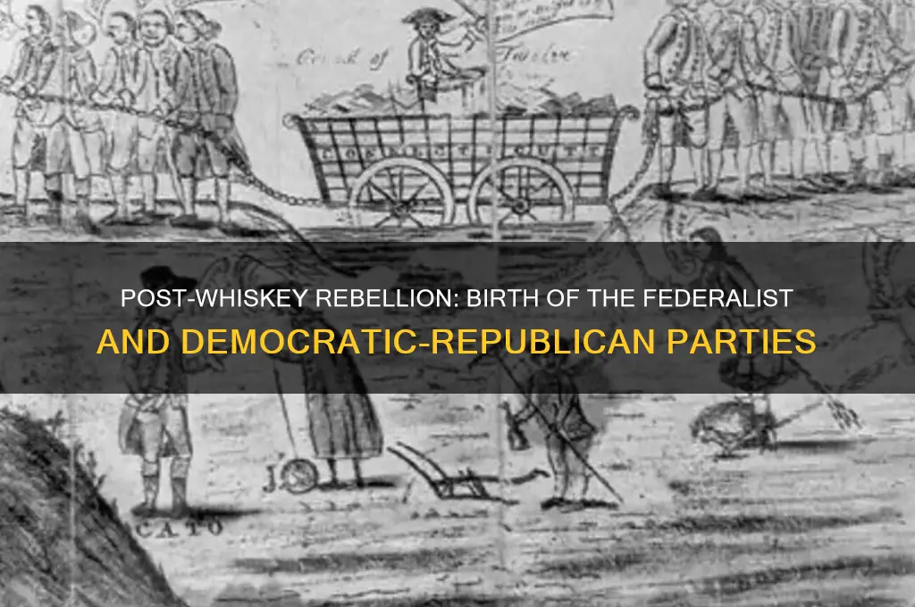 what two political parties were formed after the whiskey rebellion