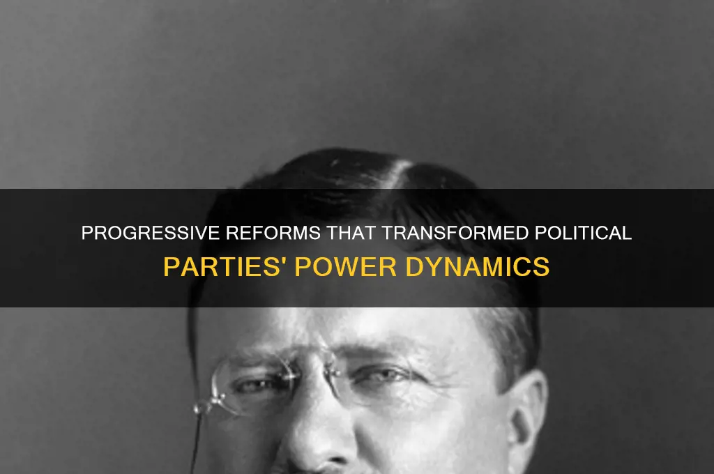 what two progressive era reforms weakened political parties