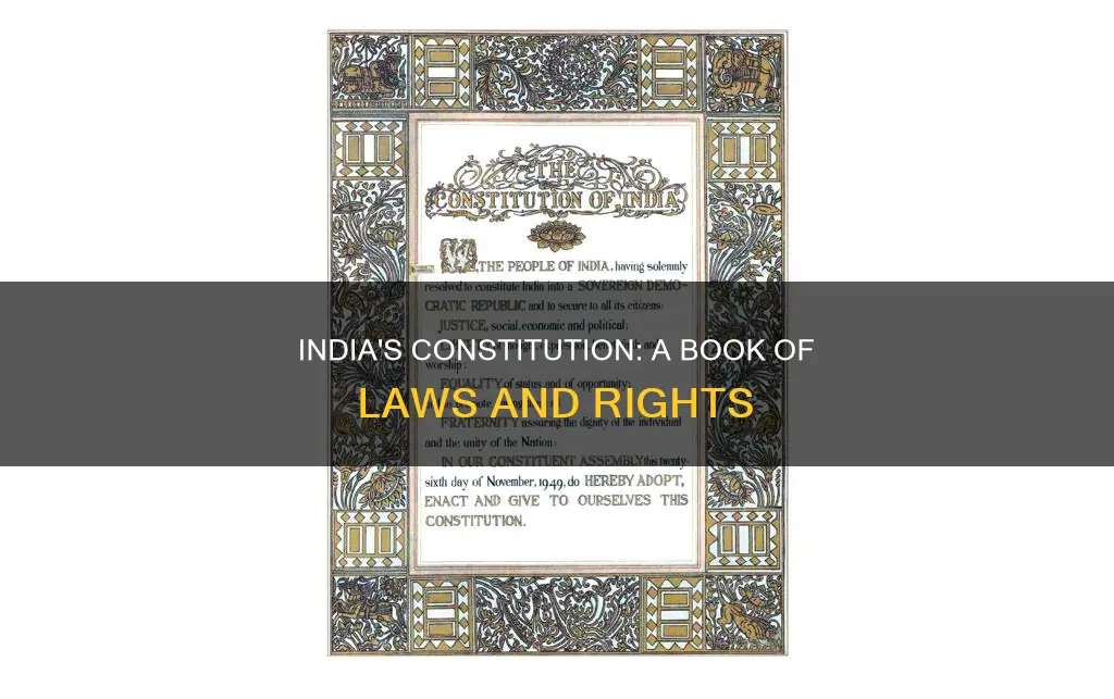 what type of book was the constitution does india have