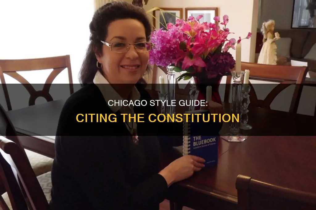 what type of chicago citation is used for the constitution