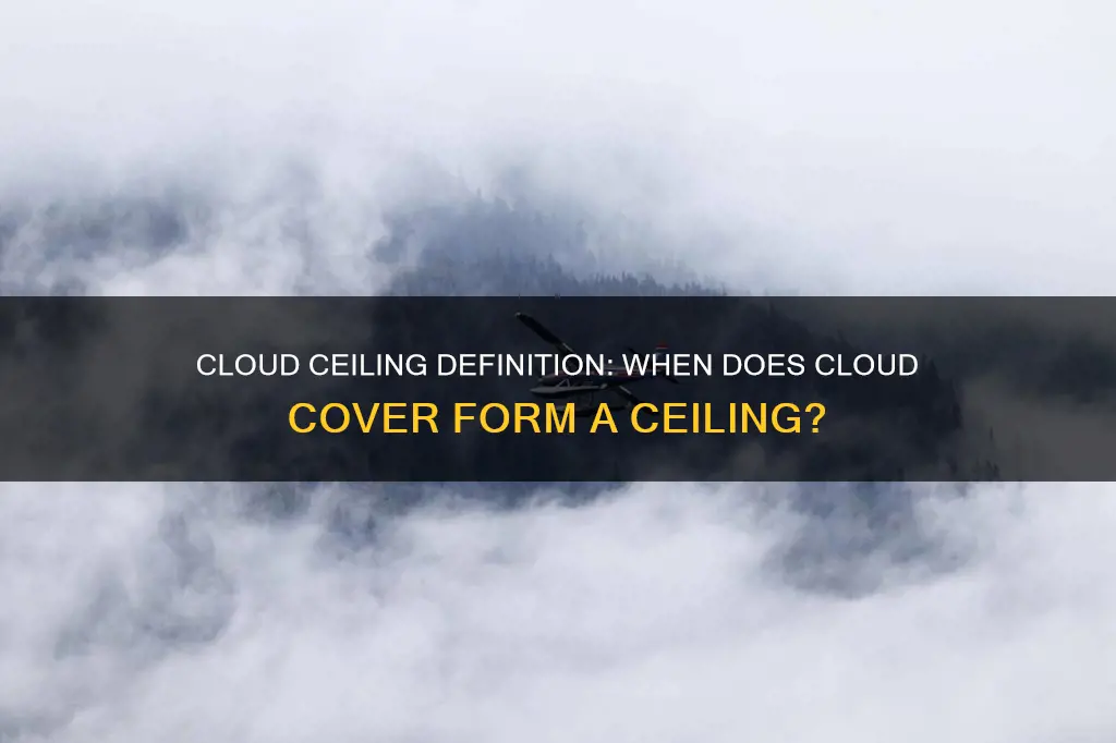 what type of cloud coverage constitutes a ceiling